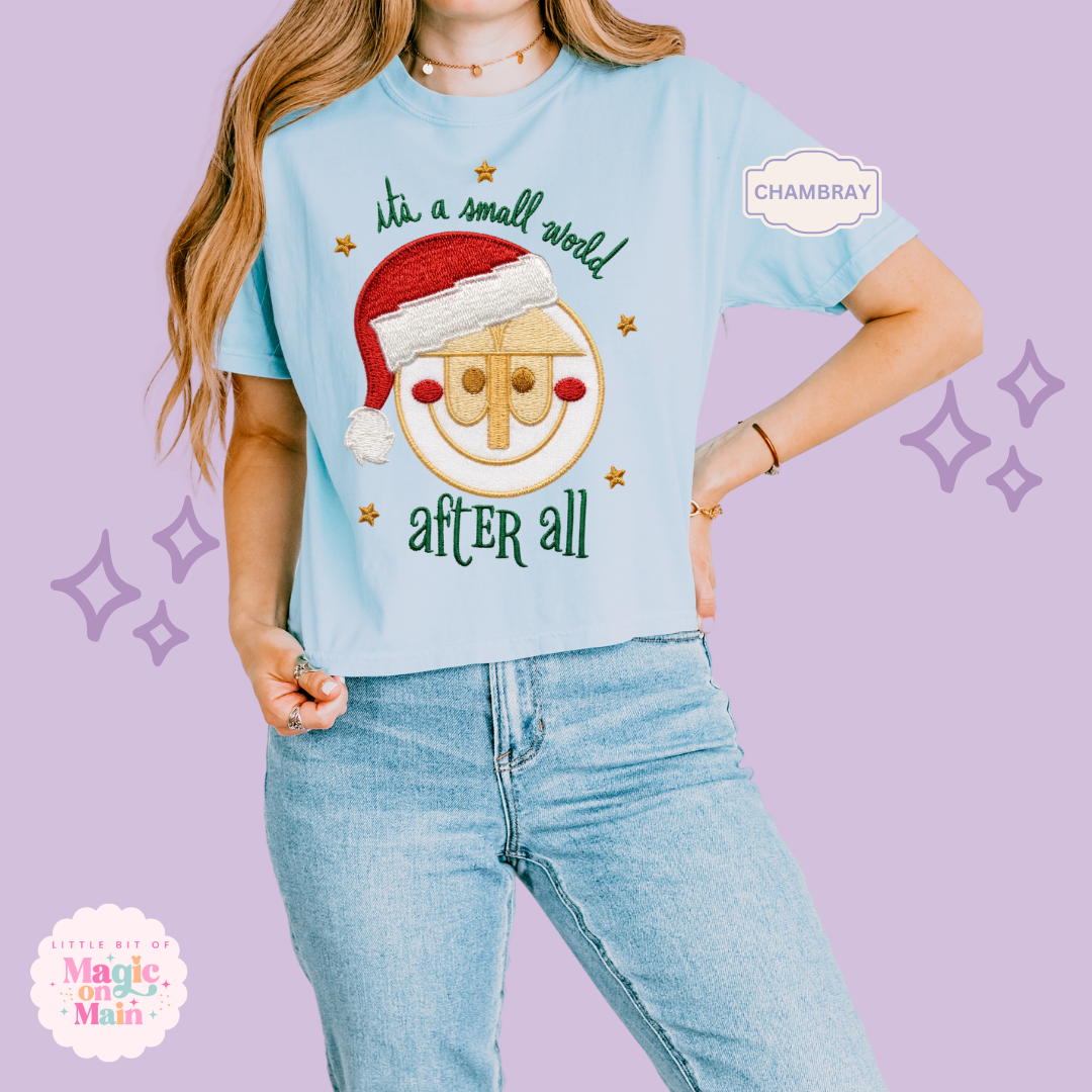 EMBROIDERED SML WORLD - EXCLUSIVE TO MOM - WOMENS BOXY T-SHIRT