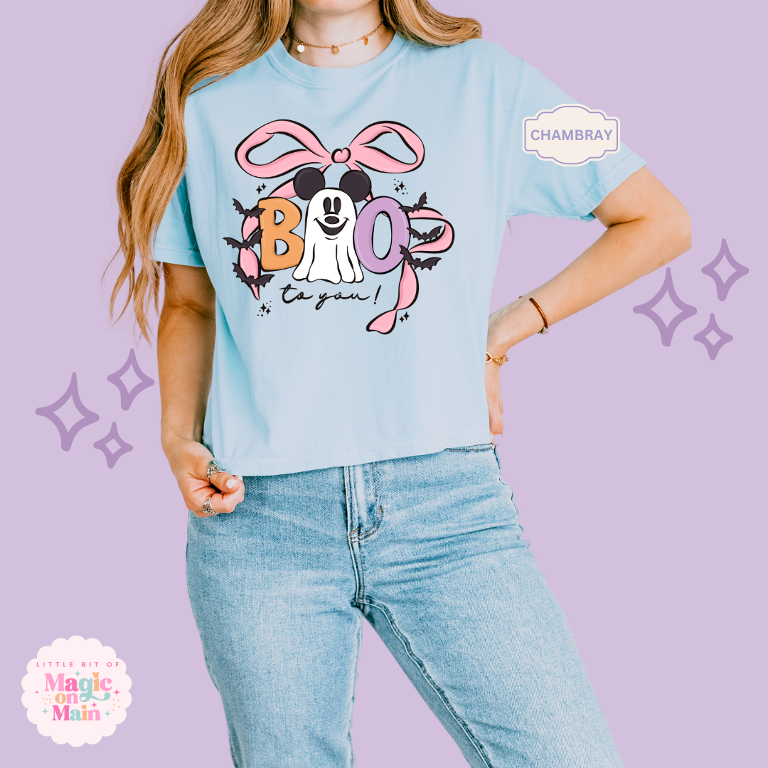 PRINTED BOO - WOMENS BOXY T-SHIRT 10061