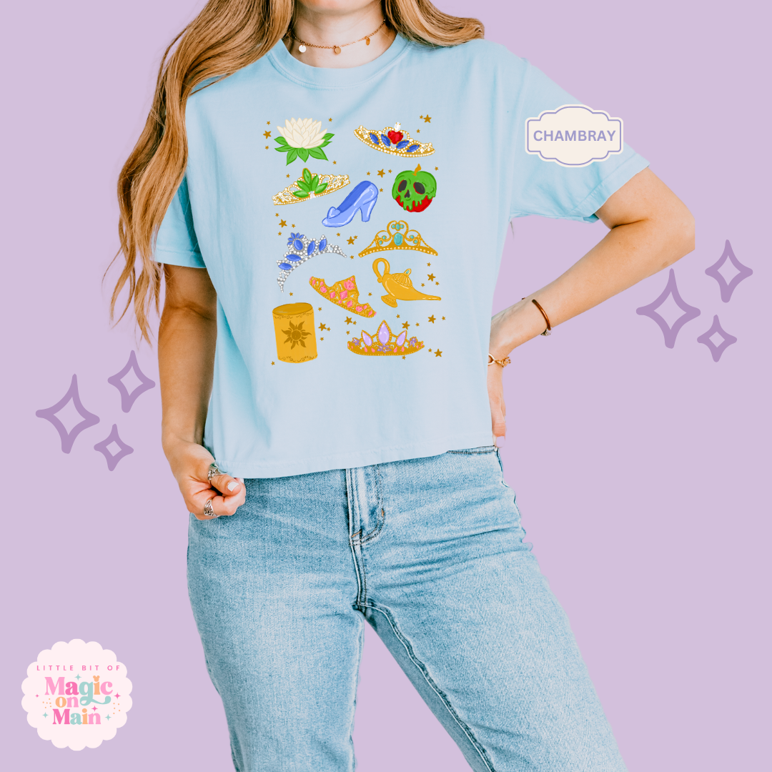 PRINTED PRINCESS ELEMENTS - WOMENS BOXY T-SHIRT 10050