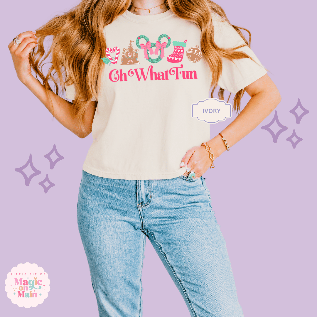 PRINTED OH WHAT FUN - EXCLUSIVE TO MoM - WOMENS BOXY T-SHIRT