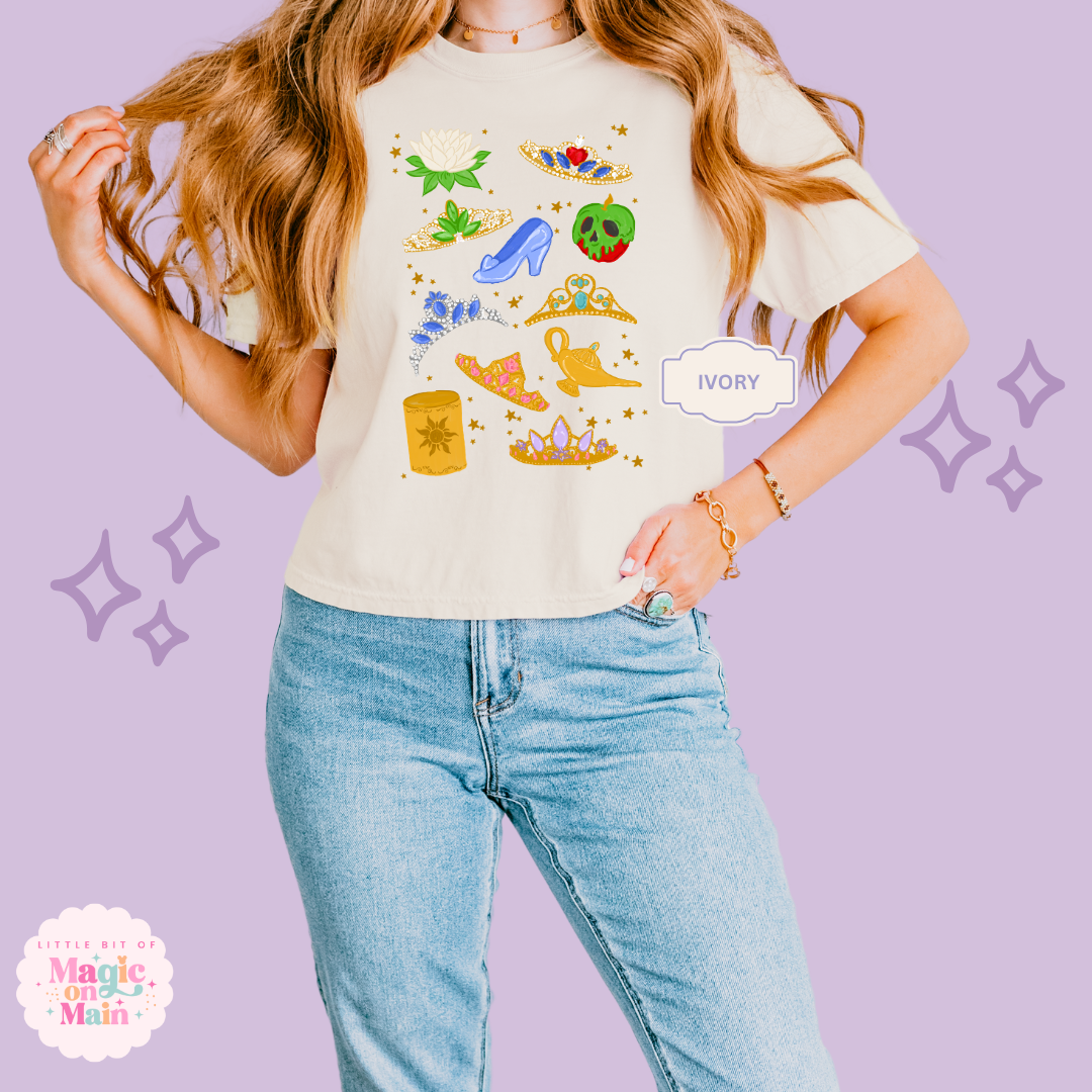 PRINTED PRINCESS ELEMENTS - WOMENS BOXY T-SHIRT 10050