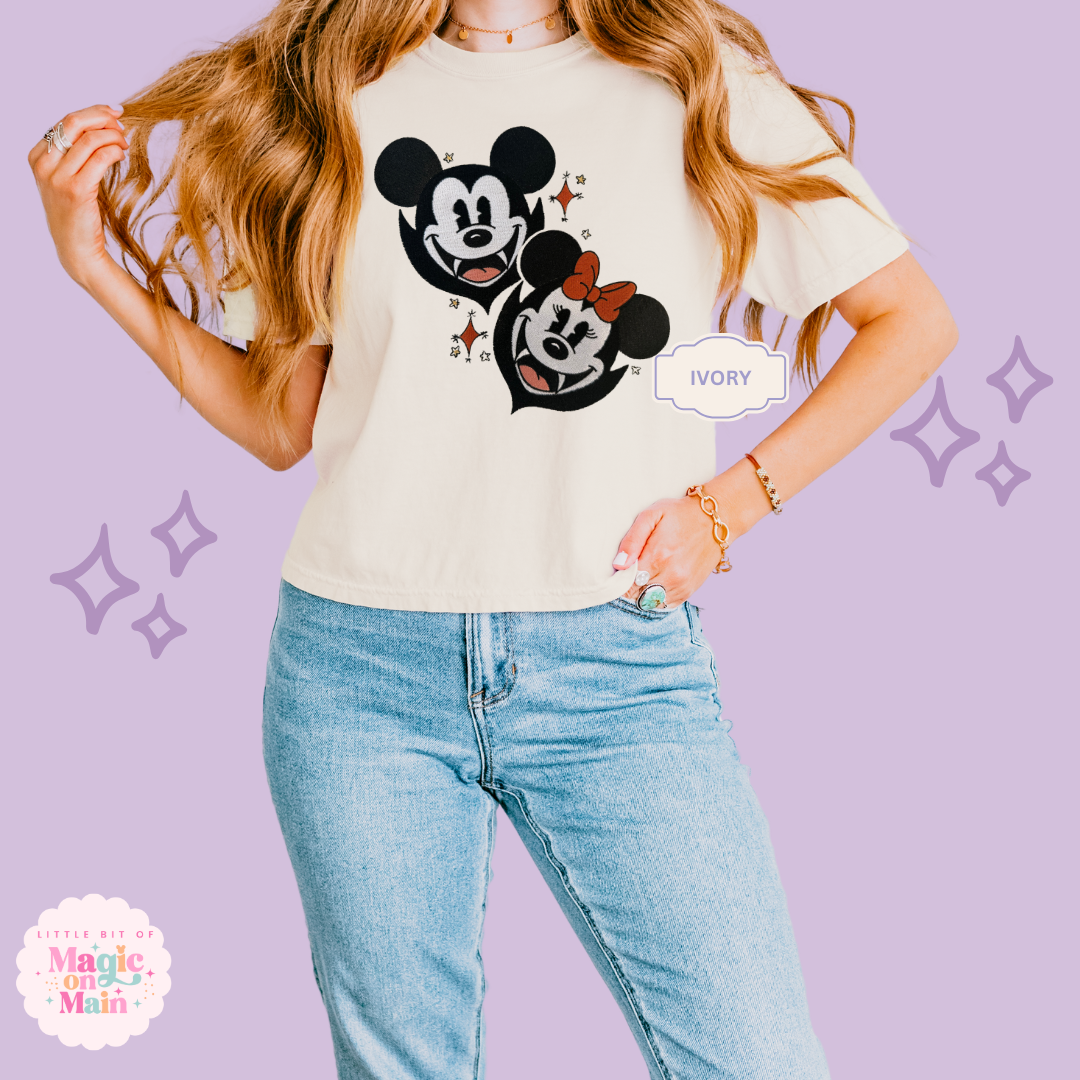 EMBROIDERED MCKY VAMPIRE - EXCLUSIVE TO MOM - WOMENS BOXY T-SHIRT 10058