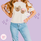 EMBROIDERED GINGERBREAD - EXCLUSIVE TO MOM - WOMENS BOXY T-SHIRT