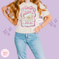 EMBROIDERED SML WORLD COQUETTE - EXCLUSIVE TO MOM - WOMENS BOXY T-SHIRT