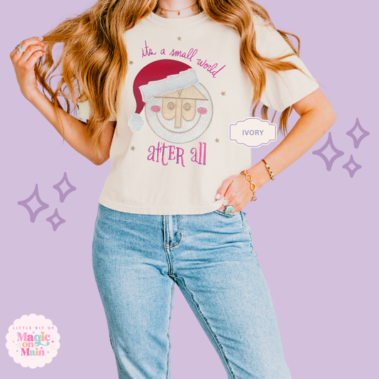 EMBROIDERED SML WORLD - EXCLUSIVE TO MOM - WOMENS BOXY T-SHIRT