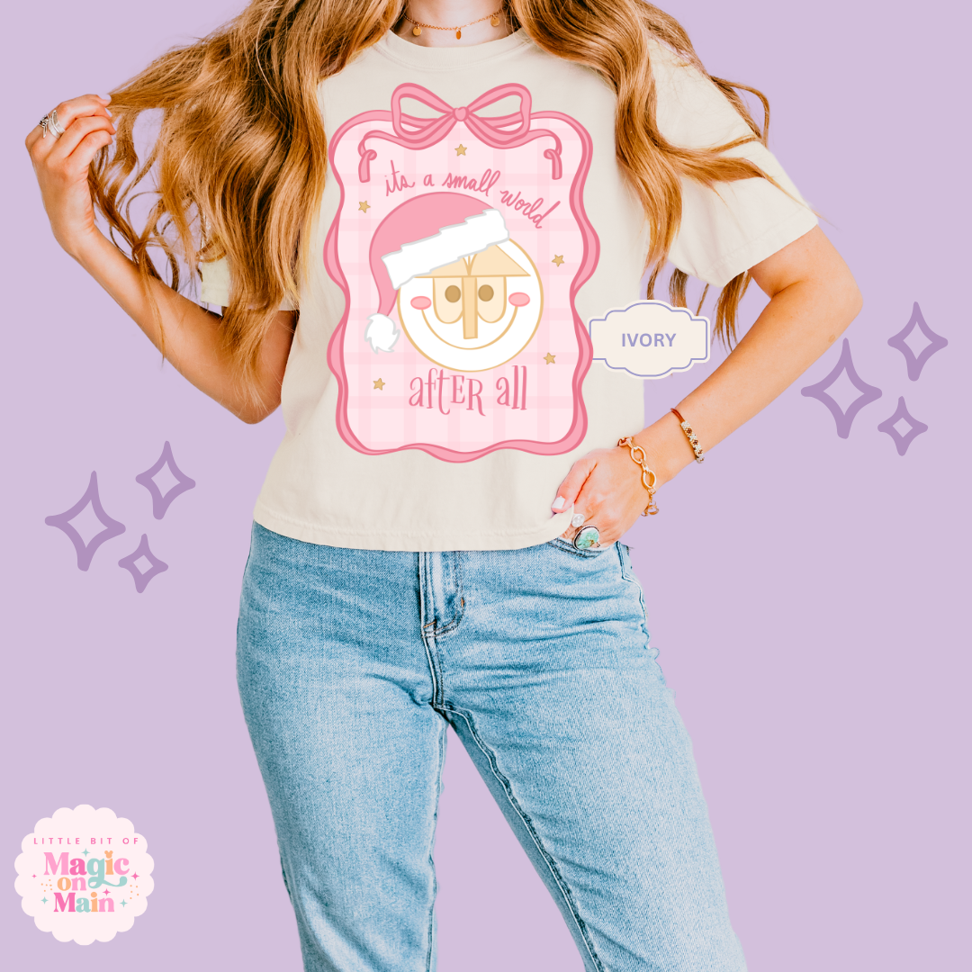 PRINTED SML WORLD COQUETTE - EXCLUSIVE TO MoM - WOMENS BOXY T-SHIRT