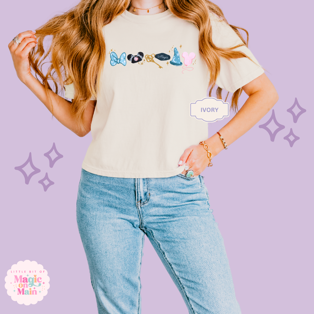EMBROIDERED PARK DAY MAGIC - EXCLUSIVE TO MOM - WOMENS BOXY T-SHIRT
