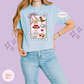 PRINTED GIRLIE POP STAMP -  WOMENS BOXY T-SHIRT 10002