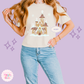EMBROIDERED GINGERBREAD CASTLE - EXCLUSIVE TO MOM - WOMENS BOXY T-SHIRT