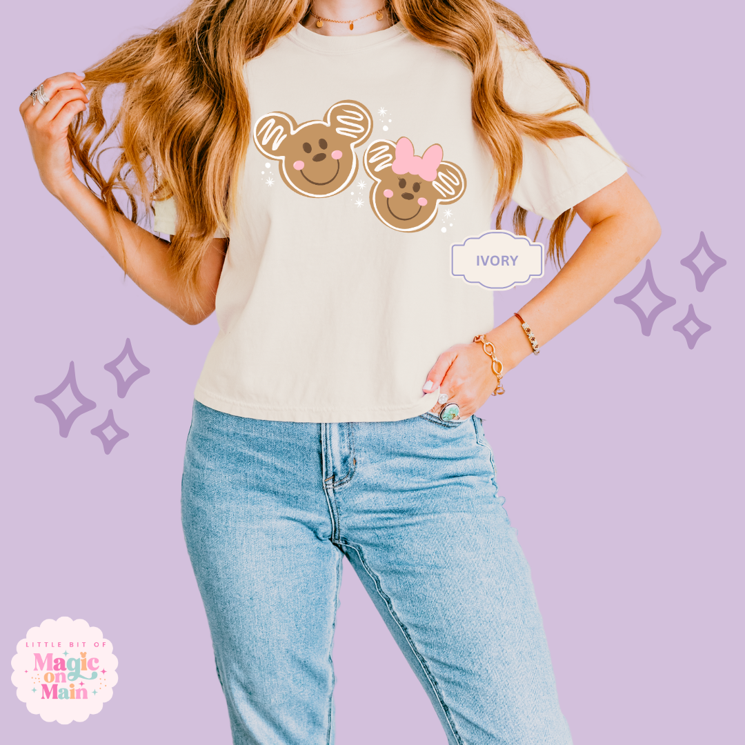 PRINTED GINGERBREAD - EXCLUSIVE TO MoM - WOMENS BOXY T-SHIRT