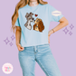 PRINTED DOGS -  WOMENS BOXY T-SHIRT 10017