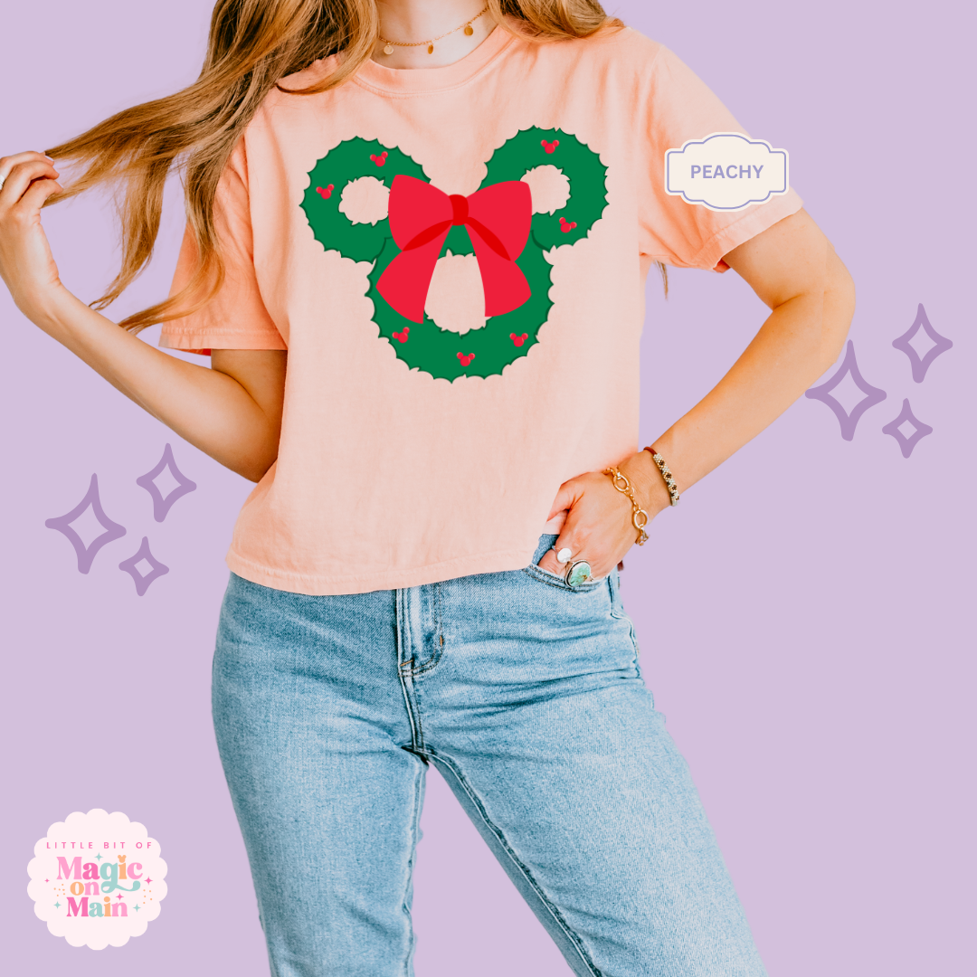 PRINTED MCKY WREATH - EXCLUSIVE TO MoM - WOMENS BOXY T-SHIRT