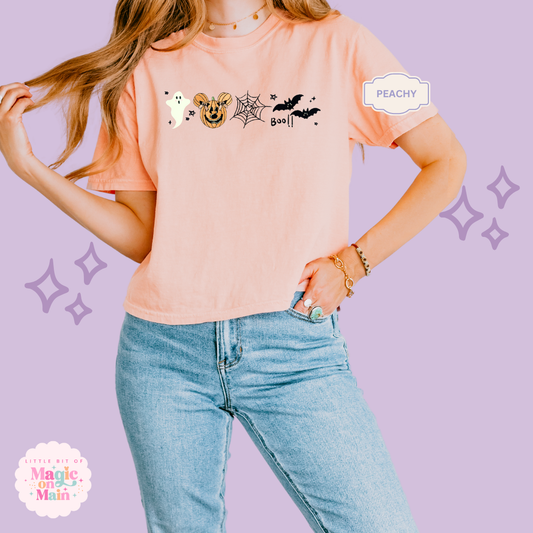 EMBROIDERED BOO CREW - EXCLUSIVE TO MOM - WOMENS BOXY T-SHIRT