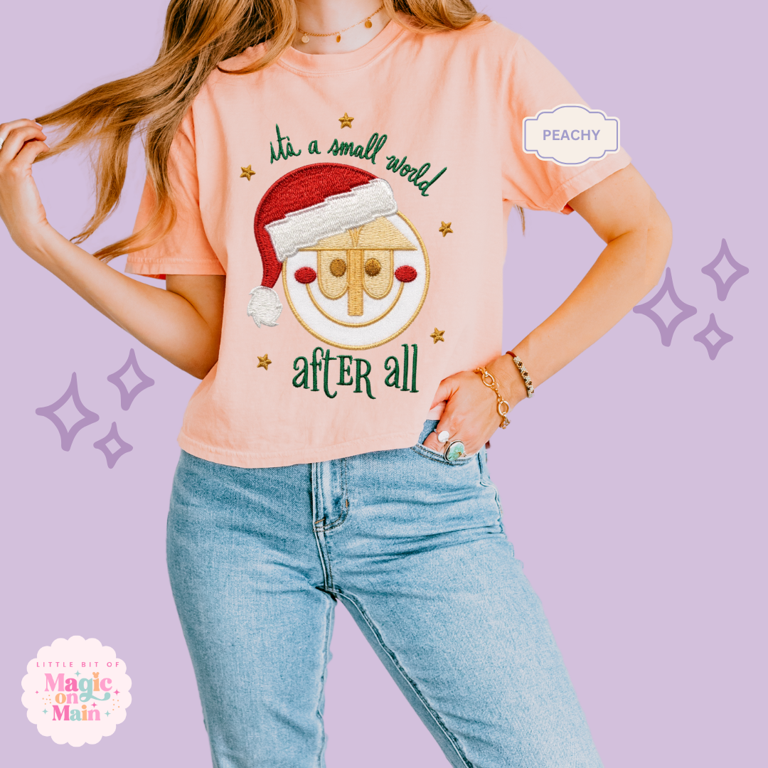 EMBROIDERED SML WORLD - EXCLUSIVE TO MOM - WOMENS BOXY T-SHIRT