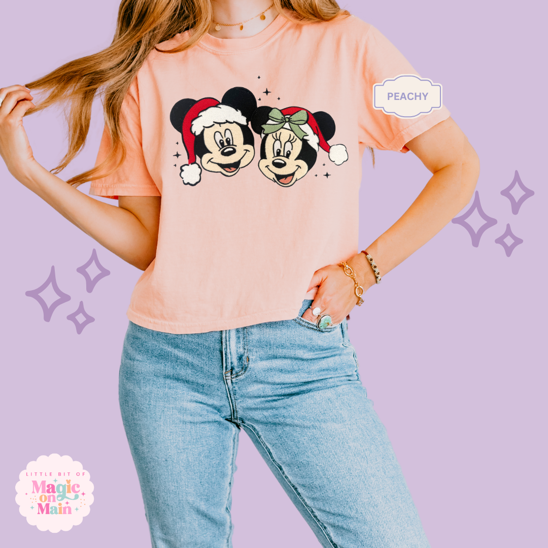 EMBROIDERED MERRY MCKY MNIE - EXCLUSIVE TO MOM - WOMENS BOXY T-SHIRT