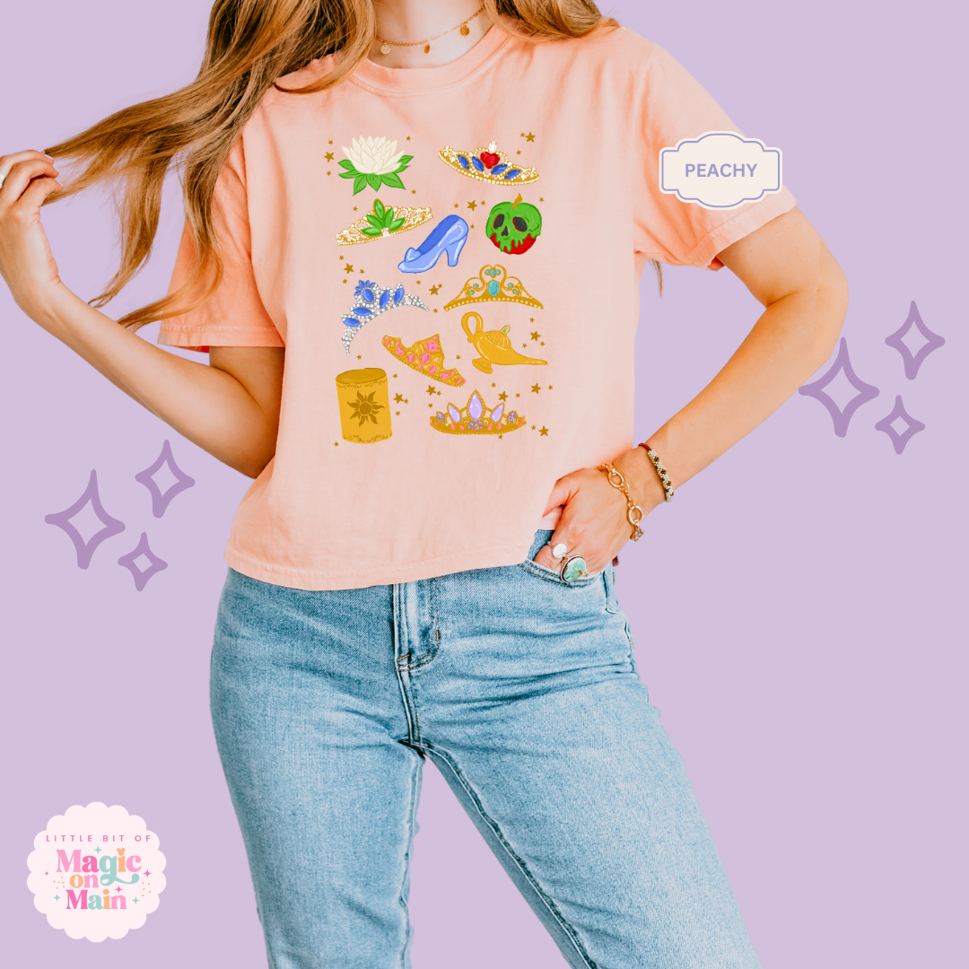 PRINTED PRINCESS ELEMENTS - WOMENS BOXY T-SHIRT 10050