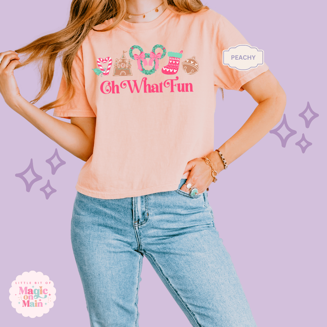 PRINTED OH WHAT FUN - EXCLUSIVE TO MoM - WOMENS BOXY T-SHIRT