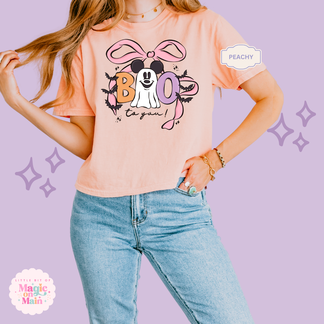 PRINTED BOO - WOMENS BOXY T-SHIRT 10061