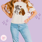 PRINTED DOGS -  WOMENS BOXY T-SHIRT 10017
