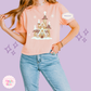 EMBROIDERED GINGERBREAD CASTLE - EXCLUSIVE TO MOM - WOMENS BOXY T-SHIRT