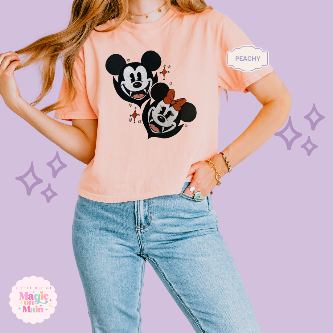 EMBROIDERED MCKY VAMPIRE - EXCLUSIVE TO MOM - WOMENS BOXY T-SHIRT 10058