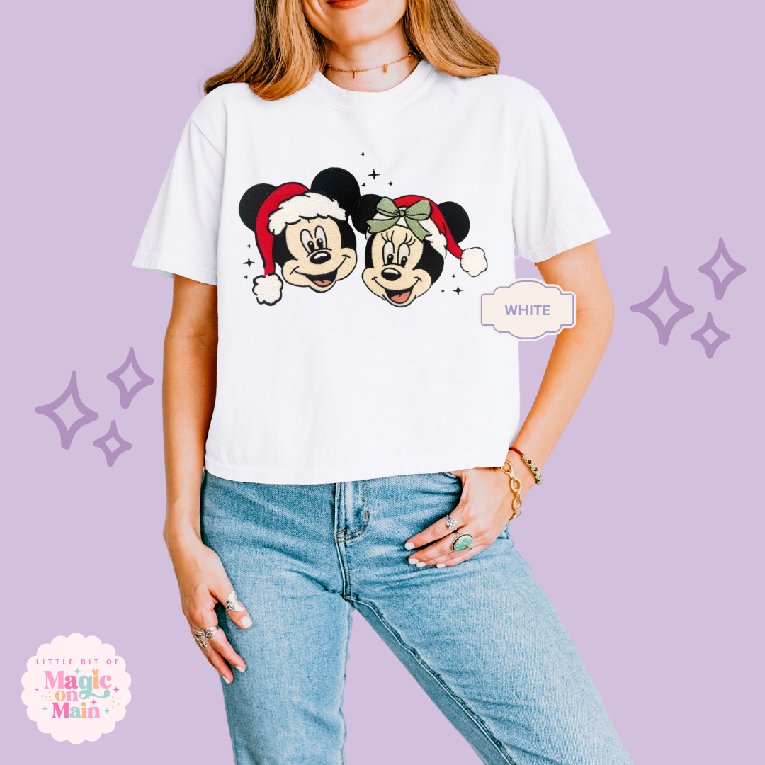EMBROIDERED MERRY MCKY MNIE - EXCLUSIVE TO MOM - WOMENS BOXY T-SHIRT