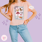 PRINTED GIRLIE POP STAMP -  WOMENS BOXY T-SHIRT 10002