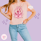 PRINTED PINK CASTLE -  WOMENS BOXY T-SHIRT 10003