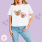EMBROIDERED GINGERBREAD - EXCLUSIVE TO MOM - WOMENS BOXY T-SHIRT