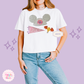 EMBROIDERED EPCOT GIRLIE - EXCLUSIVE TO MoM - WOMENS BOXY T-SHIRT 10042