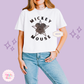 EMBROIDERED MCKY SNACKS - EXCLUSIVE TO MOM - WOMENS BOXY T-SHIRT 10062