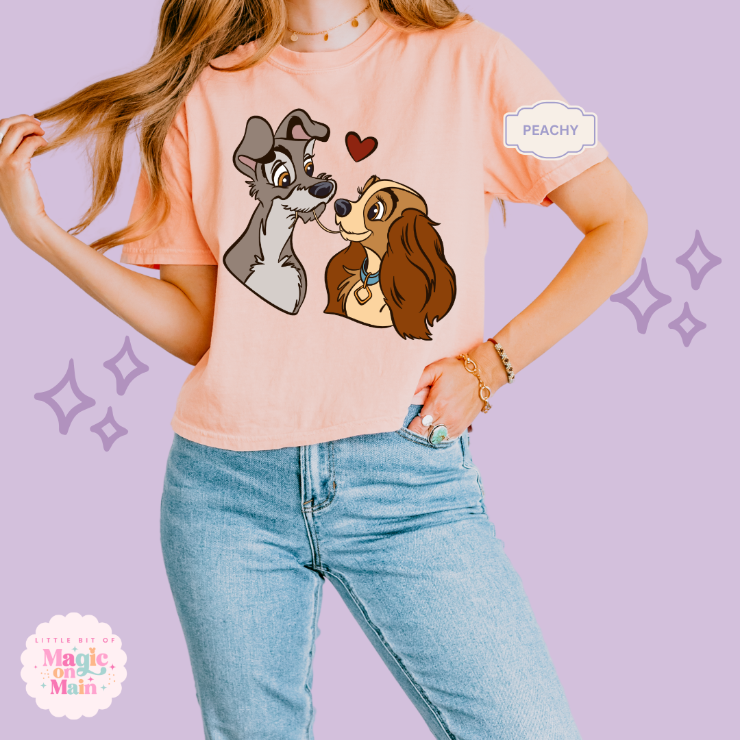 PRINTED DOGS -  WOMENS BOXY T-SHIRT 10017