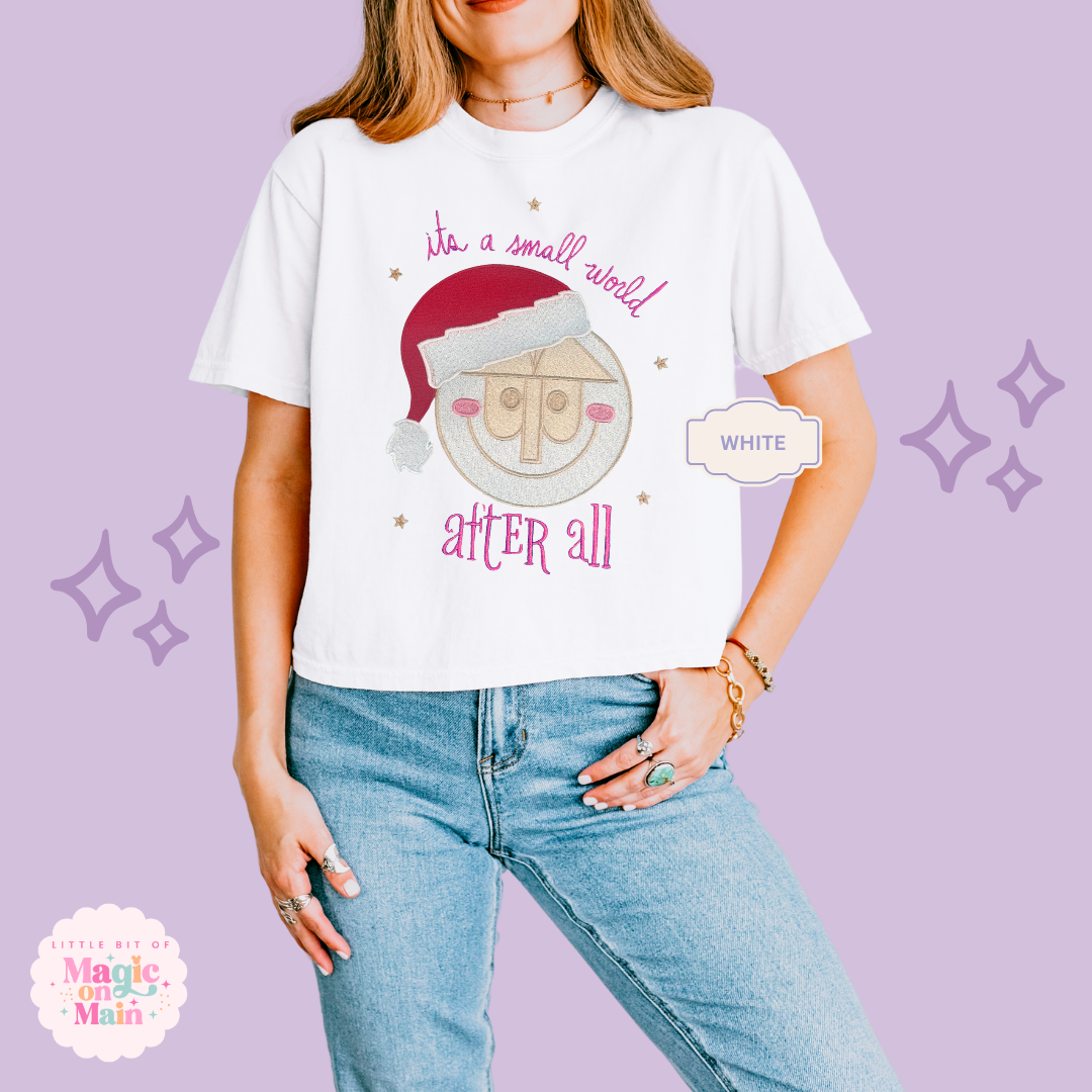 EMBROIDERED SML WORLD - EXCLUSIVE TO MOM - WOMENS BOXY T-SHIRT
