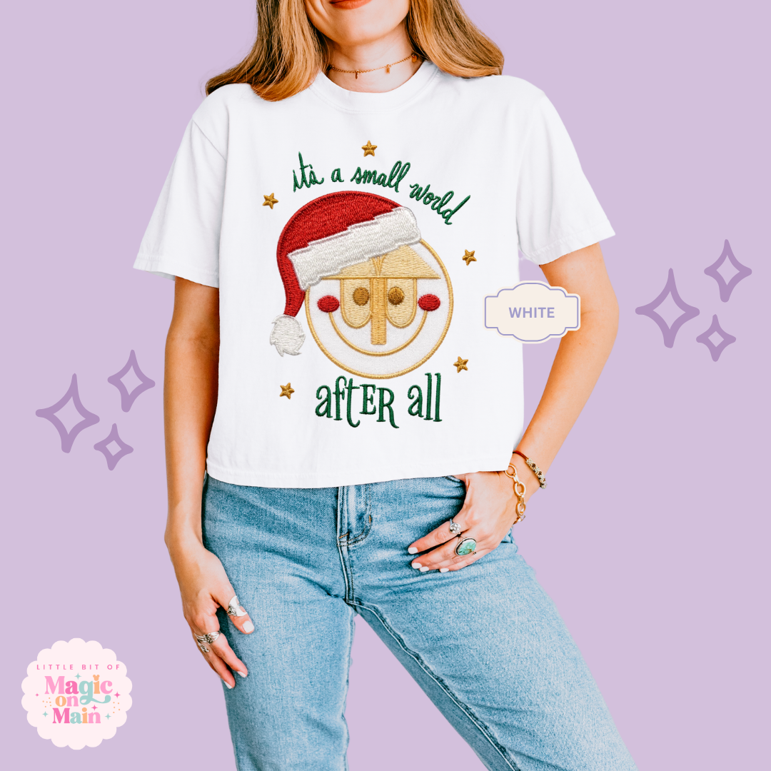 EMBROIDERED SML WORLD - EXCLUSIVE TO MOM - WOMENS BOXY T-SHIRT