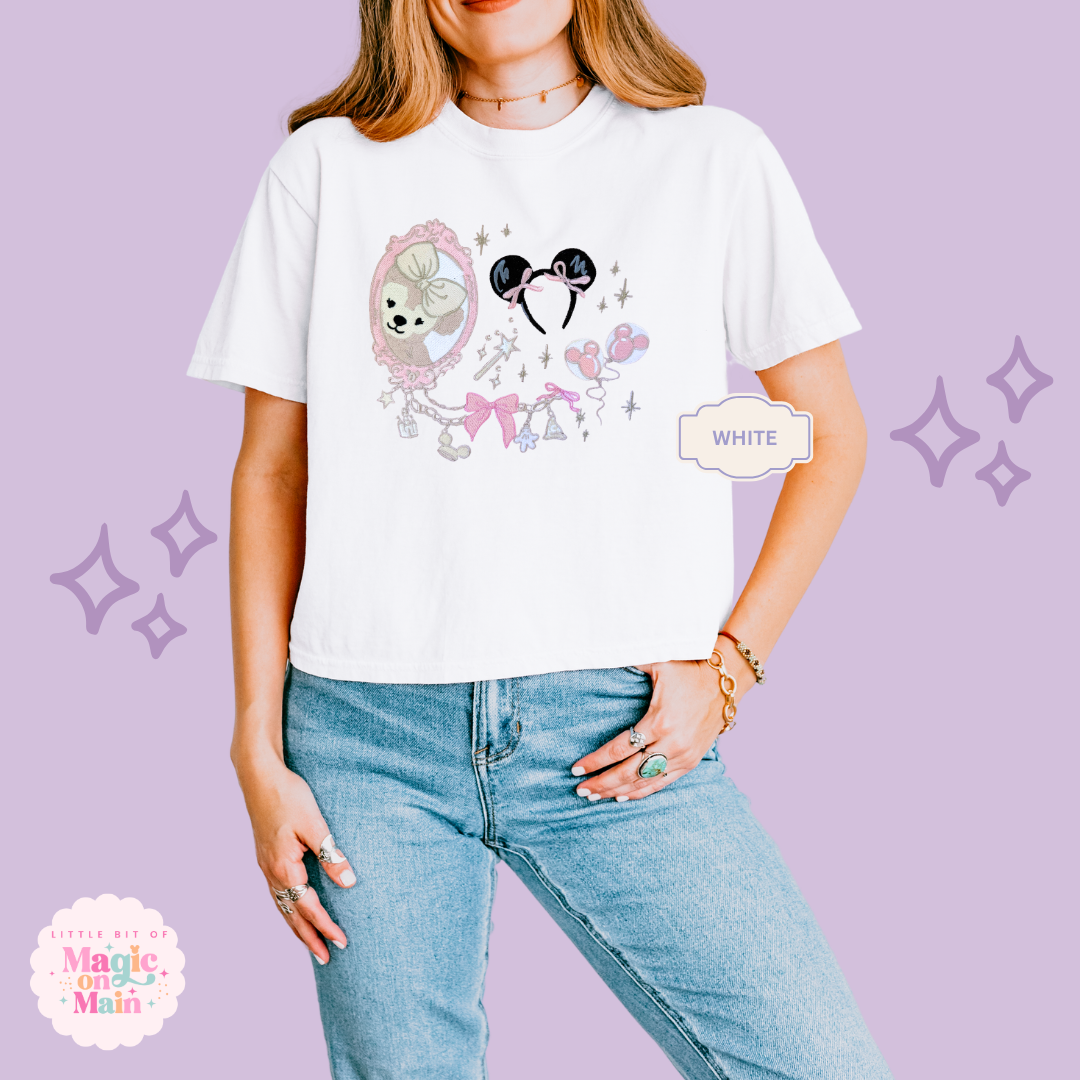 EMBROIDERED PARK GIRLIE - WOMENS BOXY T-SHIRT 10052