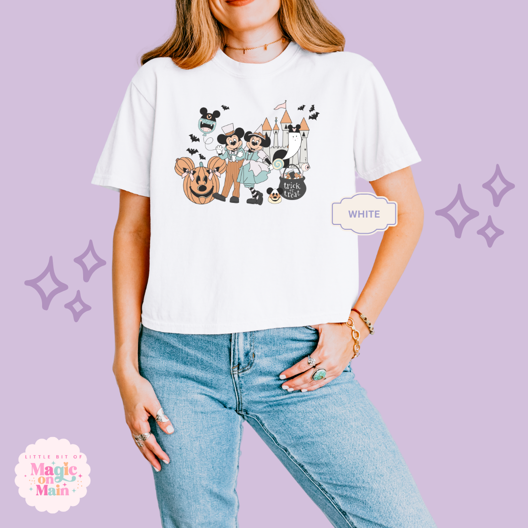 PRINTED MAIN ST HALLOWEEN - WOMENS BOXY T-SHIRT
