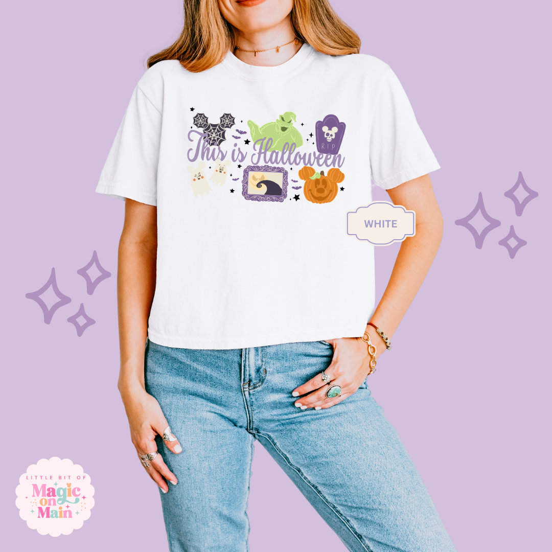 PRINTED THIS IS HALLOWEEN - EXCLUSIVE TO MoM - WOMENS BOXY T-SHIRT
