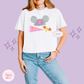 PRINTED EPCOT GIRLIE - EXCLUSIVE TO MoM - WOMENS BOXY T-SHIRT 10042