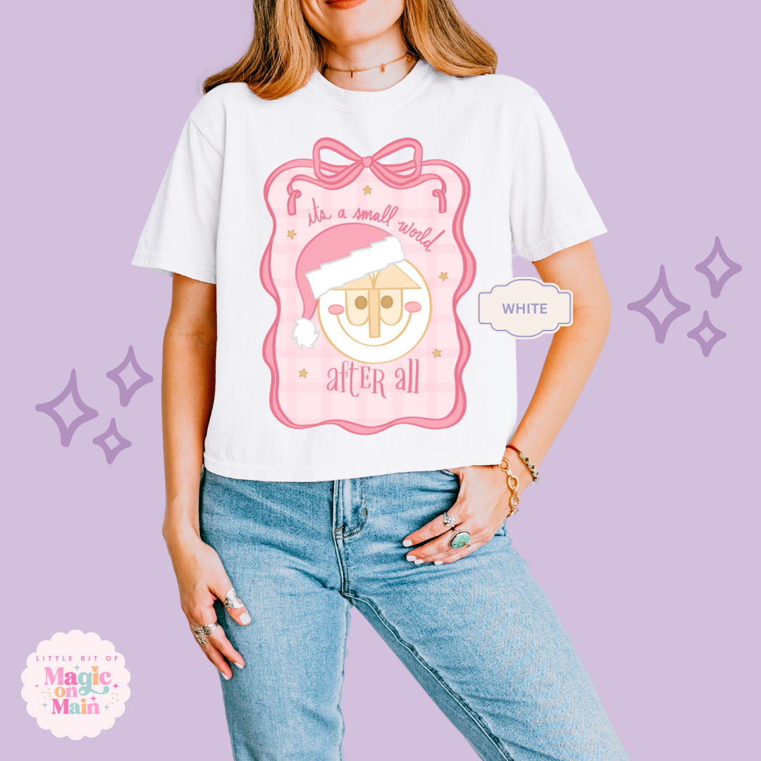 PRINTED SML WORLD COQUETTE - EXCLUSIVE TO MoM - WOMENS BOXY T-SHIRT