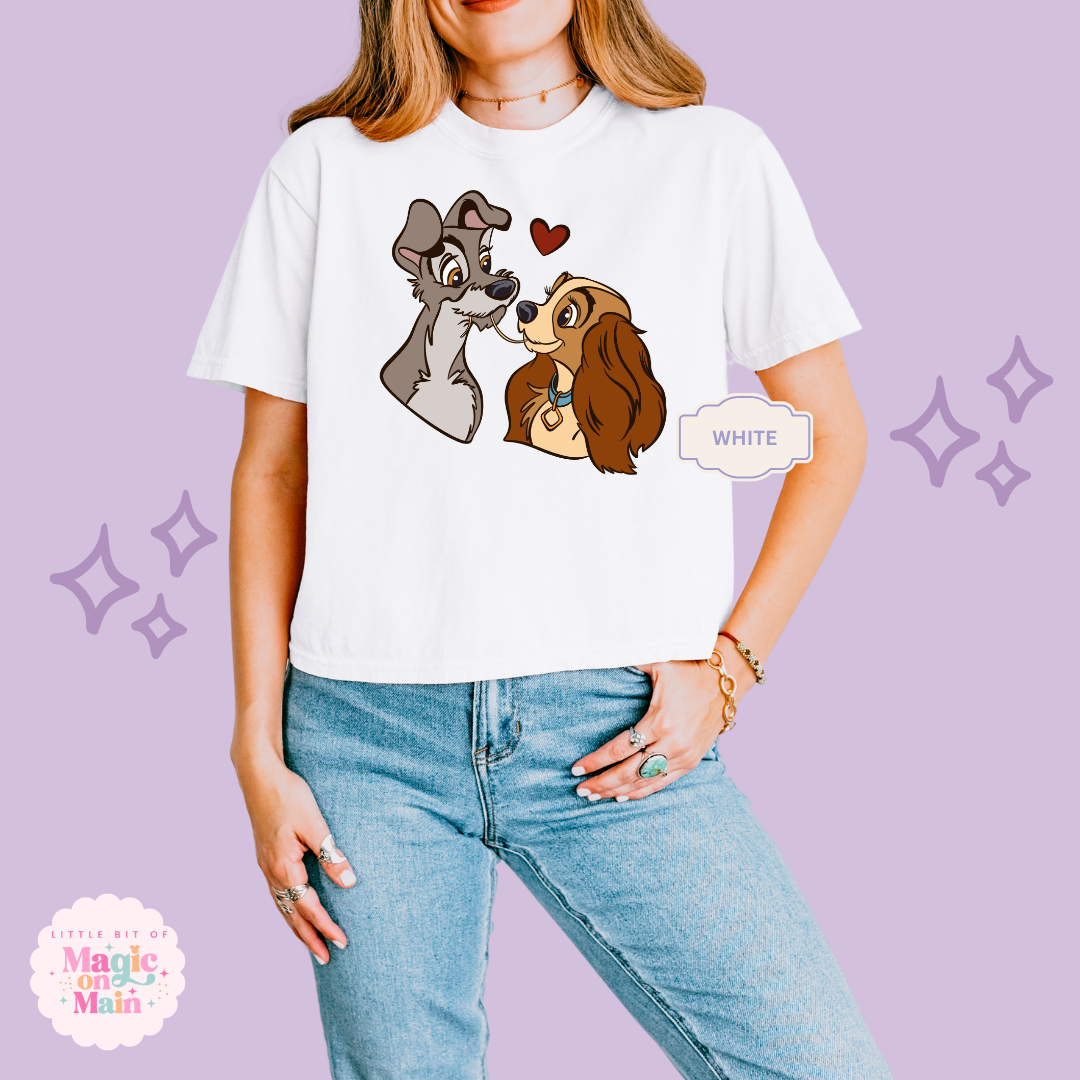 PRINTED DOGS -  WOMENS BOXY T-SHIRT 10017