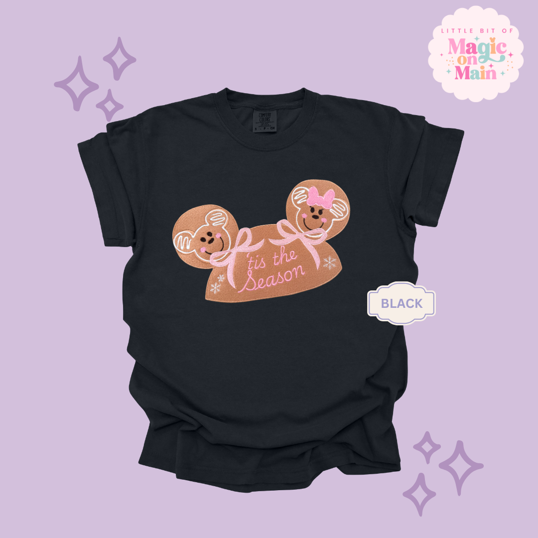 EMBROIDERED GINGERBREAD HAT - EXCLUSIVE TO MoM - ADULT T-SHIRT