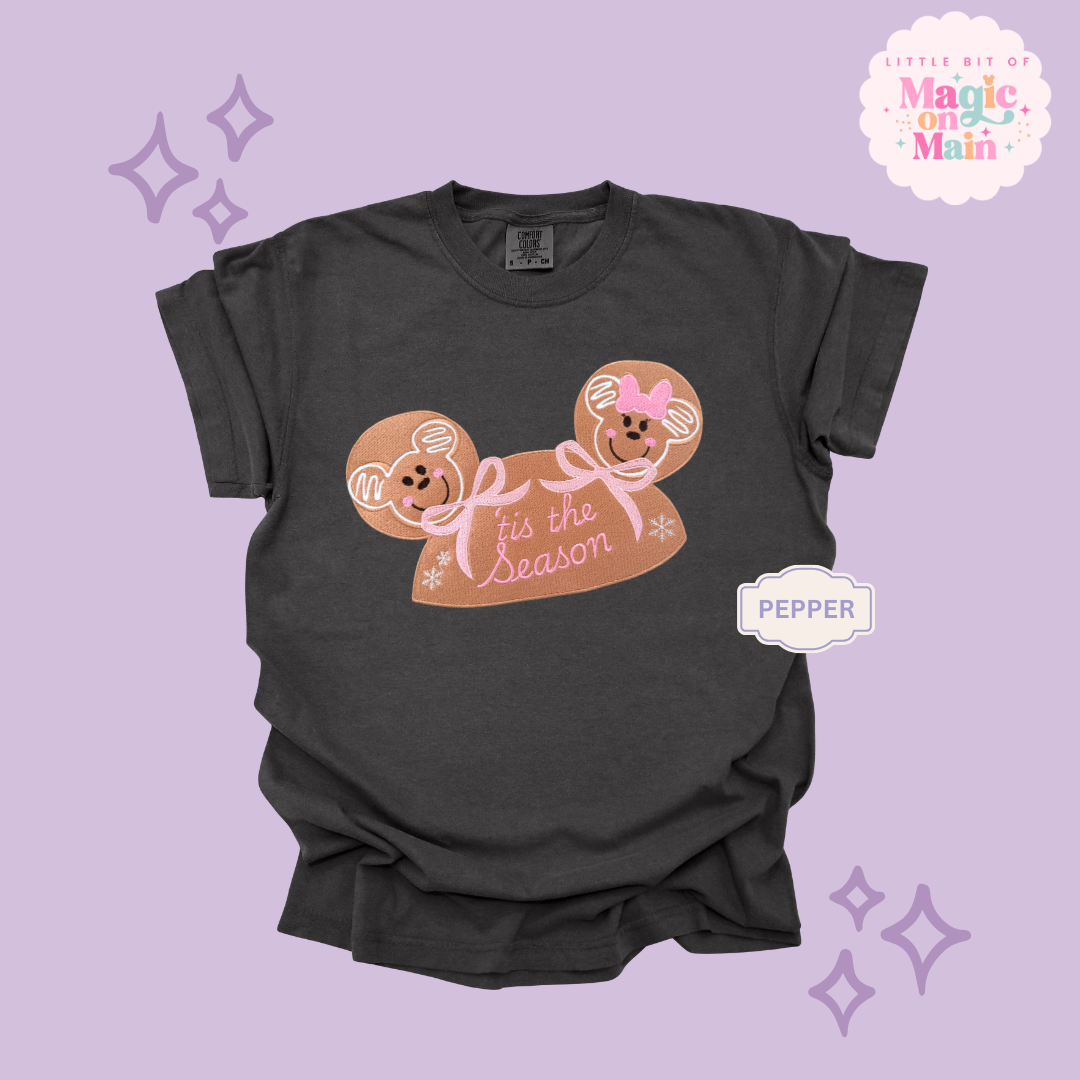 EMBROIDERED GINGERBREAD HAT - EXCLUSIVE TO MoM - ADULT T-SHIRT