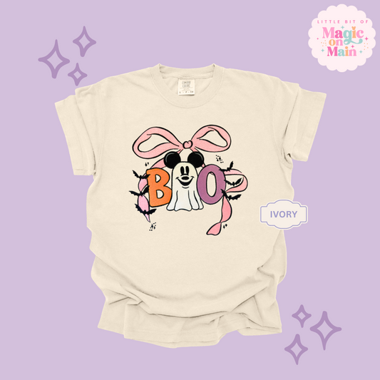EMBROIDERED BOO (no text) - ADULT T-SHIRT