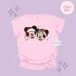 PRINTED MICKEY & MINNIE CHRISTMAS - ADULT T-SHIRT