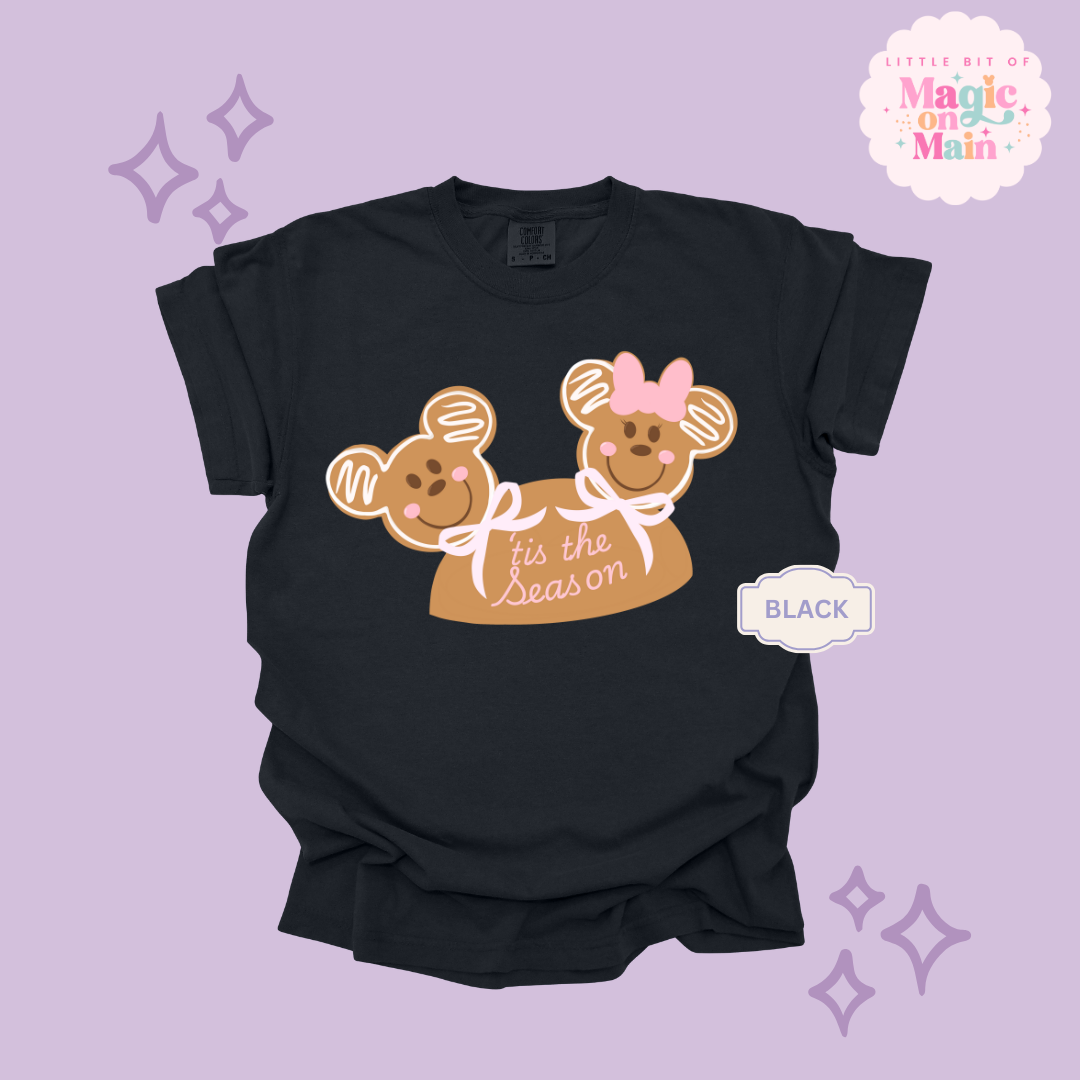 PRINTED MICKEY & MINNIE GINGERBREAD HAT - EXCLUSIVE TO MoM - ADULT T-SHIRT