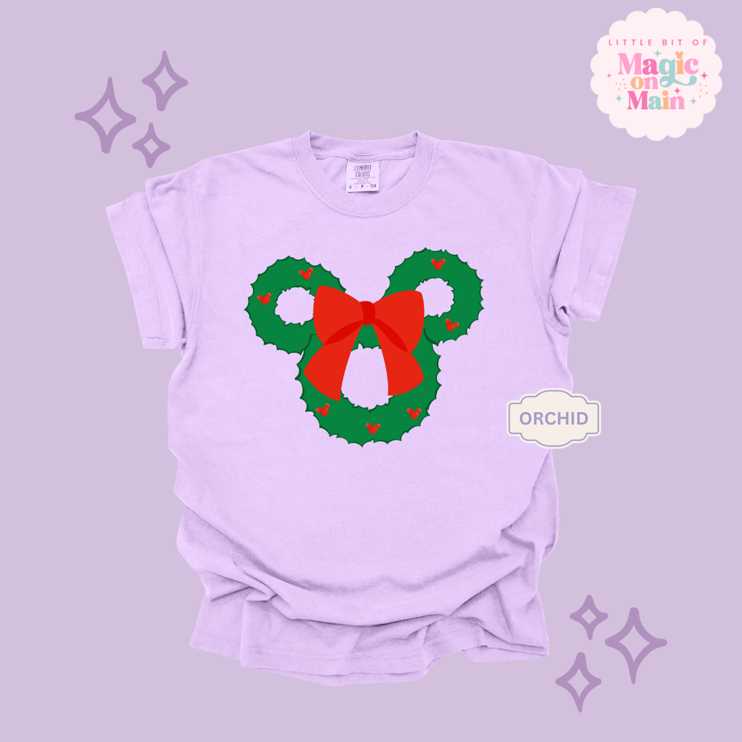 PRINTED MICKEY WREATH - EXCLUSIVE TO MoM - ADULT T-SHIRT