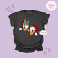 PRINTED DONALD & DAISY CHRISTMAS - ADULT T-SHIRT