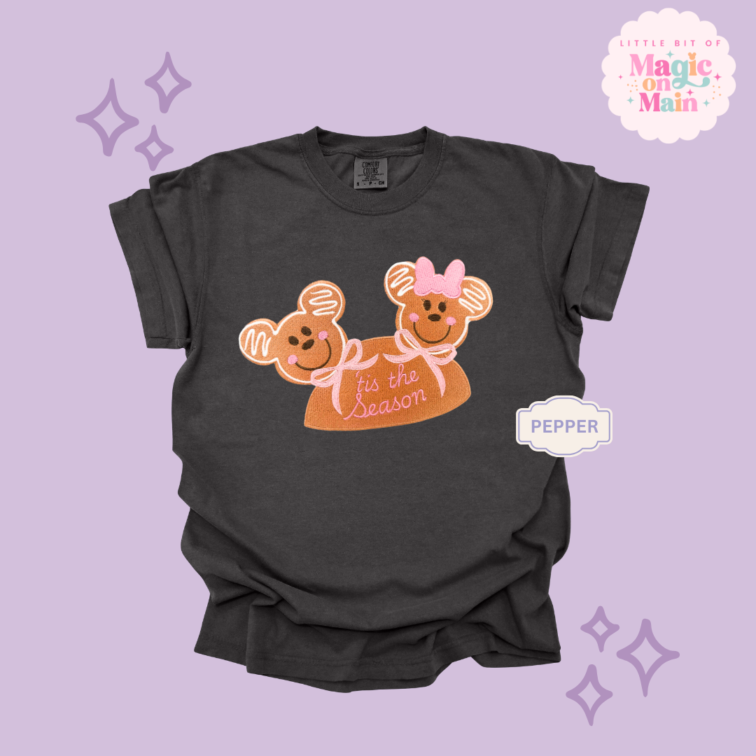 EMBROIDERED MICKEY & MINNIE GINGERBREAD HAT - EXCLUSIVE TO MoM - ADULT T-SHIRT