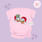 EMBROIDERED DONALD & DAISY CHRISTMAS - ADULT T-SHIRT
