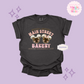 EMBROIDERED MAIN STREET BAKERY PINK - ADULT T-SHIRT